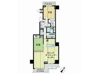 ライオンズマンション星稜(2LDK/6階)の間取り写真