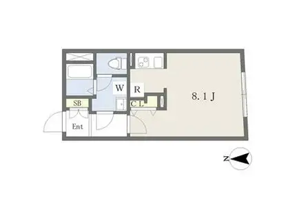 MTM東別院(1K/3階)の間取り写真