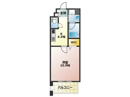 トビーズ第3ビル(1K/3階)の間取り写真