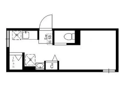 ルミエール中野(ワンルーム/2階)の間取り写真