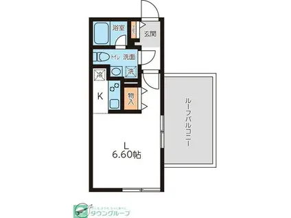 PASEO 新宿(ワンルーム/5階)の間取り写真