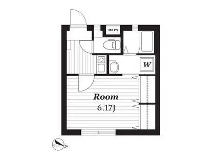 エルシア西永福(1K/4階)の間取り写真