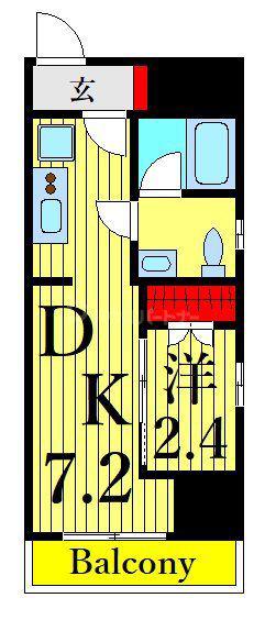 ROXIS日暮里(1DK/3階)の間取り写真