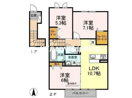 宮前ファースト(3LDK/2階)の間取り写真