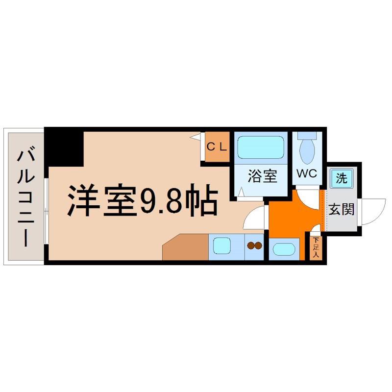 サン・アペックス名駅(ワンルーム/7階)の間取り写真