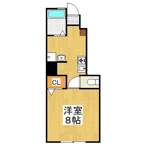 セッテ平井(1K/1階)の間取り写真