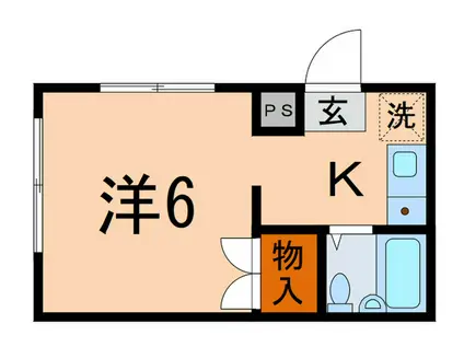 グレイス白山(1K/1階)の間取り写真