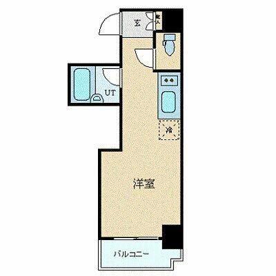 ラグジュアリーアパートメント東中野Ⅱ(1K/2階)の間取り写真