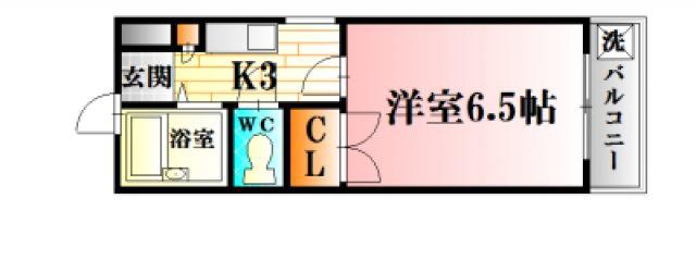 松本ビル(1K/5階)の間取り写真