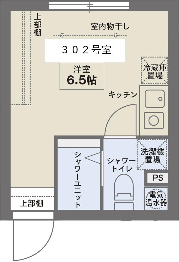COCOFLAT笹塚III(ワンルーム/2階)の間取り写真