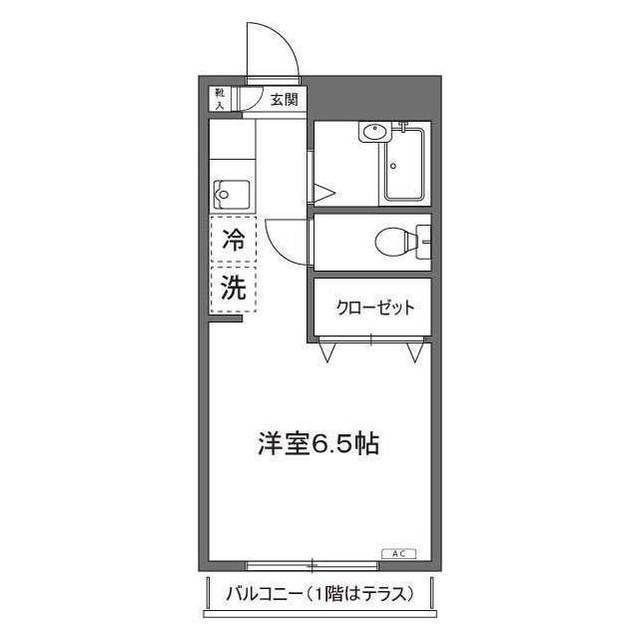 IS王子神谷(ワンルーム/3階)の間取り写真