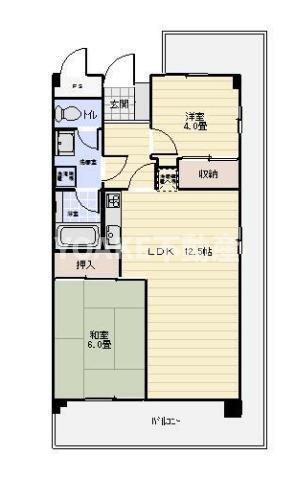 サンフィルトン(2LDK/5階)の間取り写真