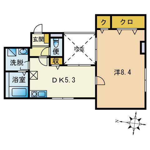 BANBOO清澄白河(1DK/5階)の間取り写真