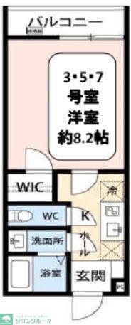 INFINITY KOYASUMACHI(1K/1階)の間取り写真
