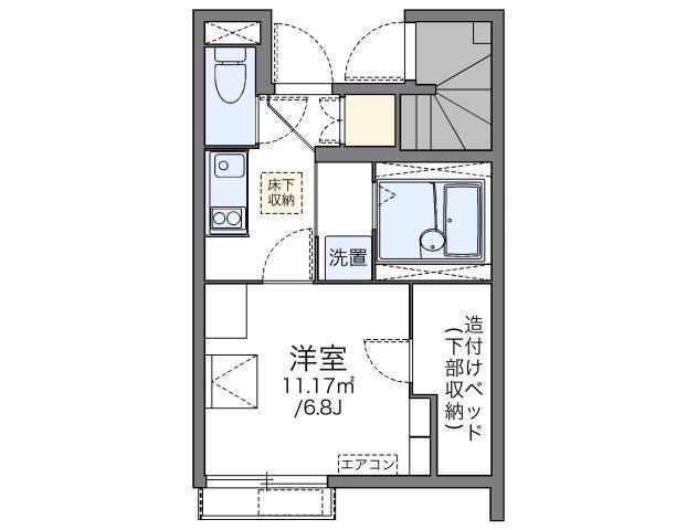 レオネクストジョーイ(1K/1階)の間取り写真