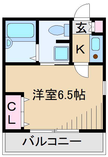 アザレ中丸子(1K/3階)の間取り写真