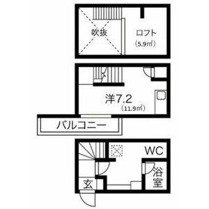 ブリス大江(1K/1階)の間取り写真