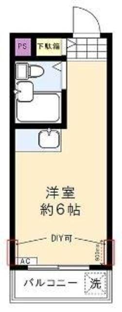 アーバンメゾン上石神井(ワンルーム/2階)の間取り写真