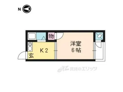 白川ハイツ(1K/1階)の間取り写真