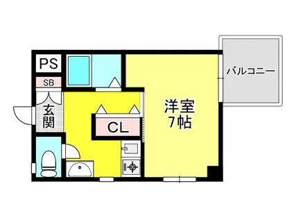 TAIHOグランシャリオ(1K/1階)の間取り写真