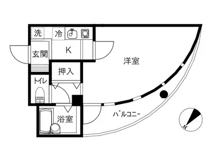 SUNSHINE HOUSE(1K/3階)の間取り写真