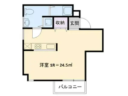 VILLA RIX(ワンルーム/2階)の間取り写真