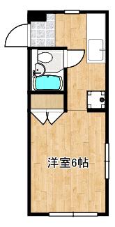 プルミエ駒沢B(1K/1階)の間取り写真