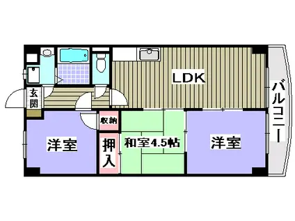 COLLECTION和泉府中(3LDK/1階)の間取り写真