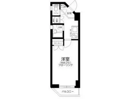 サンパティオ文京千石(1K/2階)の間取り写真