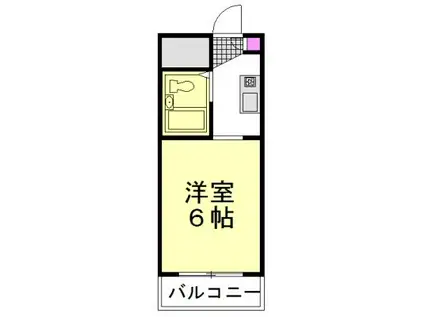 カレッジハイツASAKAII(ワンルーム/3階)の間取り写真