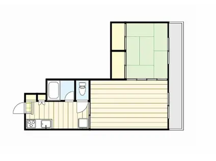 フォルテ今治(2K/2階)の間取り写真