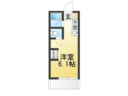 センチュリーII(ワンルーム/1階)の間取り写真
