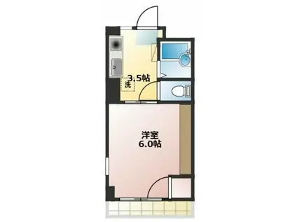 テラストーク相模原(1K/3階)の間取り写真