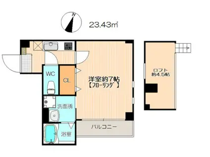 イル・グラッツィアマリーナI(1K/3階)の間取り写真