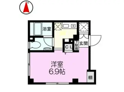 VILLETTA北千住(ワンルーム/3階)の間取り写真