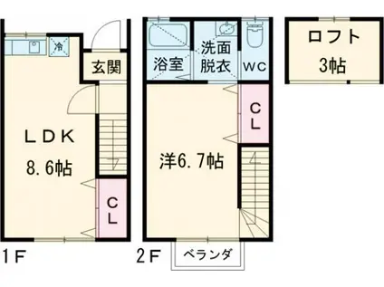 フォイヤーヴェルクII(1LDK/1階)の間取り写真
