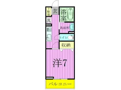 アイ・プラシード(1K/1階)の間取り写真