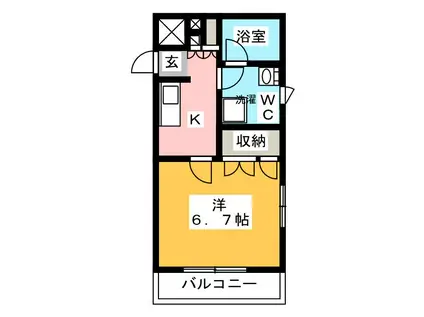 C`EST JOLI 高円寺(1K/3階)の間取り写真