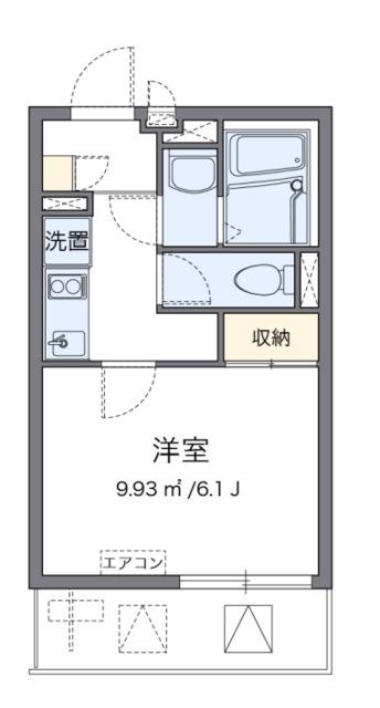 レオネクストレジスター本郷(1K/3階)の間取り写真