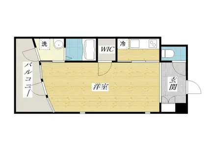 エスペラール(1K/5階)の間取り写真