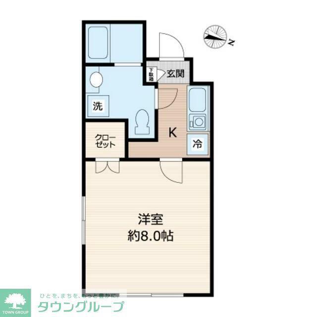 HACO(1K/3階)の間取り写真