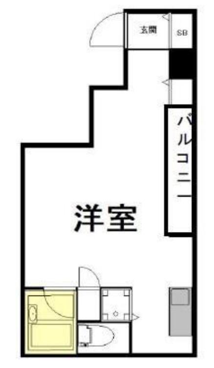 ARUMON.T野村ビル(ワンルーム/2階)の間取り写真