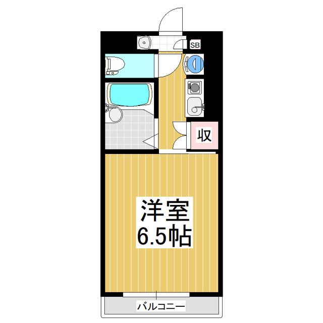 アルフレッドパレス(1K/1階)の間取り写真