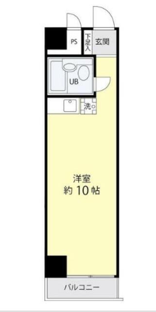 TS GARDEN永山(ワンルーム/4階)の間取り写真