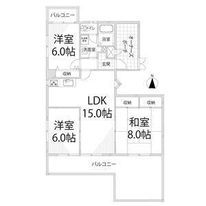 サンフェニックス21(3LDK/9階)の間取り写真