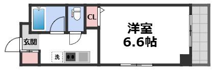 エトワールヴィル-R小阪本町クラッセ(1K/6階)の間取り写真