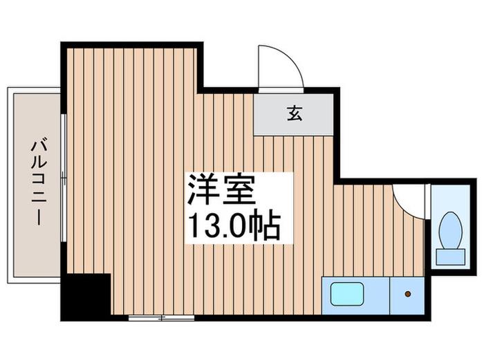 タック高砂(ワンルーム/2階)の間取り写真