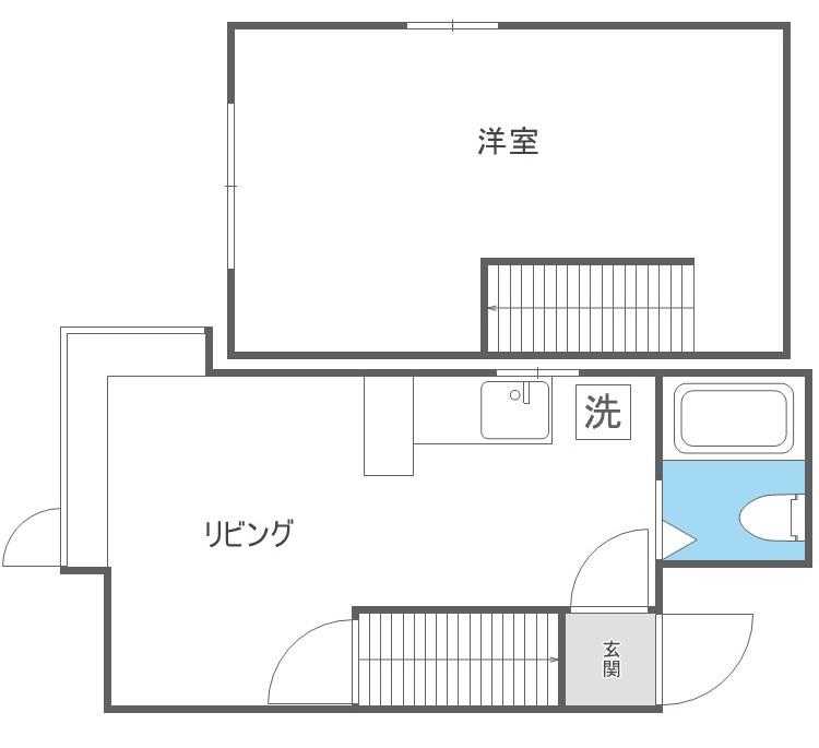 サンコート新札幌(1DK/2階)の間取り写真