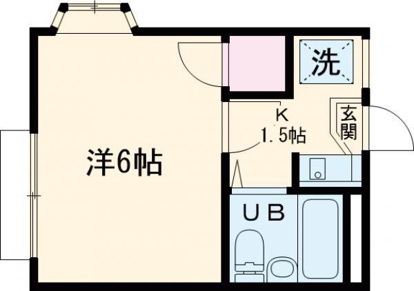 フィガロ館(1K/1階)の間取り写真