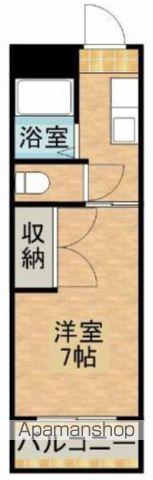 ゆとり216(1K/1階)の間取り写真